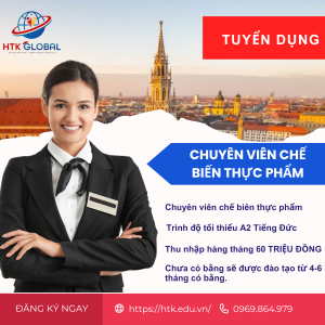 Chuyên viên Chế biến thực phẩm-Tuyển dụng