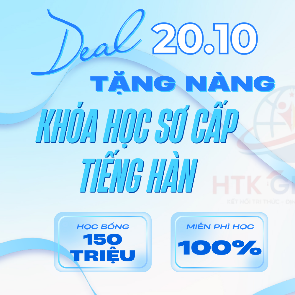 20/10 tặng kháo học tiếng hàn